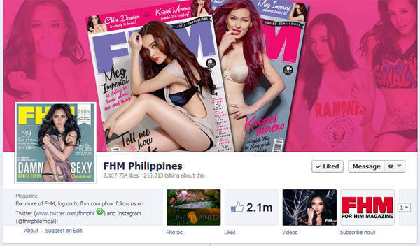 FHM Philippines Facebook