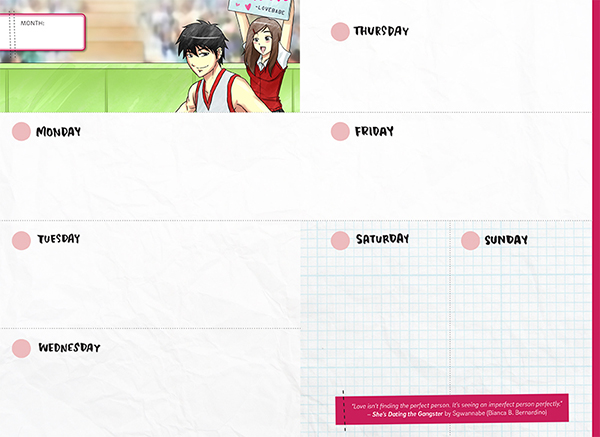 The Pop Fiction Planner The Pop Fiction Planner