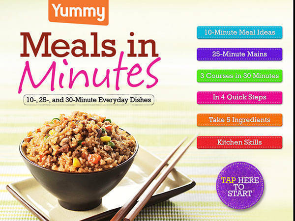 Yummy Meals in Minutes iPad app Yummy Meals in Minutes iPad app